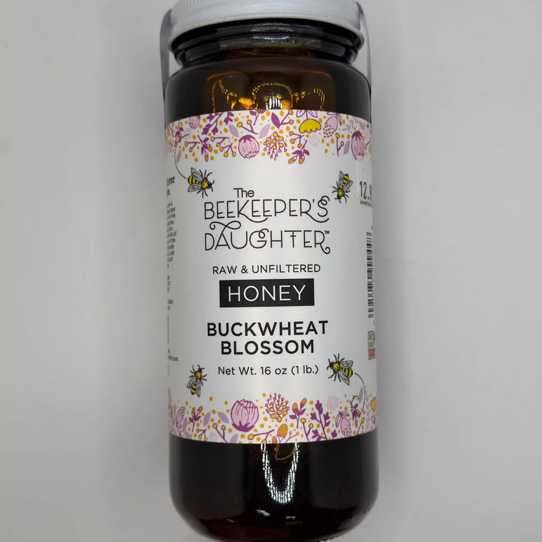 The Beekeeper’s Daughter Raw & Unfiltered Buckwheat Blossom Honey from Plains PA