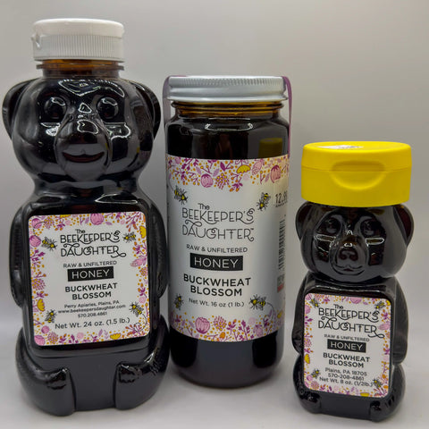 The Beekeeper’s Daughter Raw & Unfiltered Buckwheat Blossom Honey from Plains PA