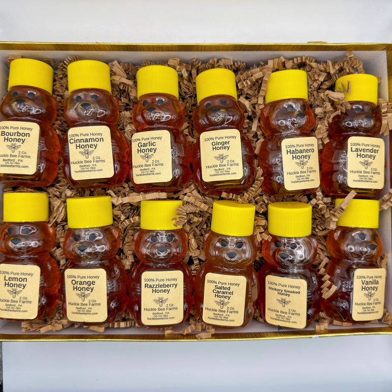 Hucklebee Farms 35 Flavor Local Raw Honey from Bedford PA