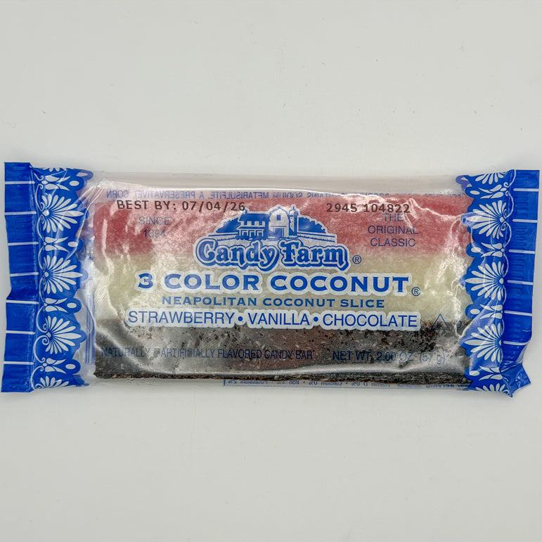 3 Color Coconut Slice