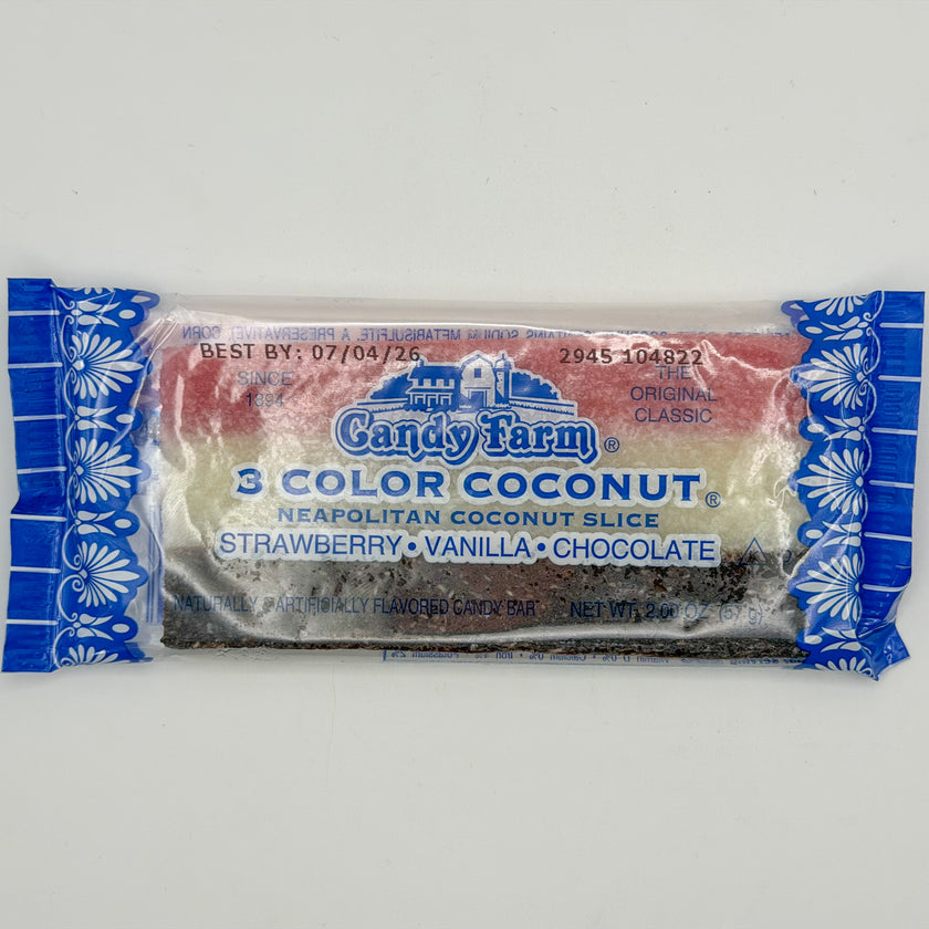 3 Color Coconut Slice
