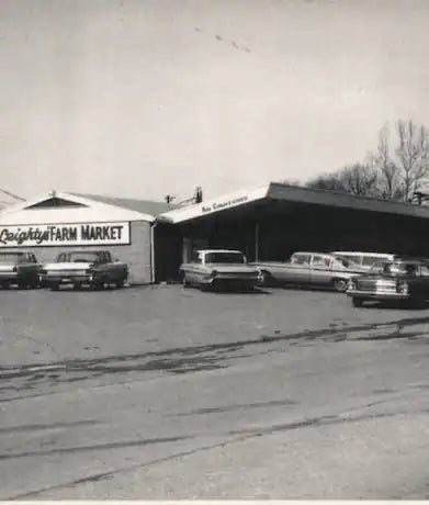 Historic image from the growth years of Leighty’s Farm Market