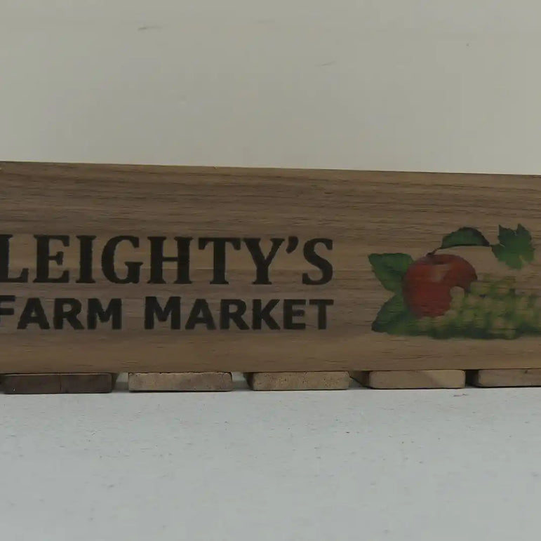 10 in. Fruit Basket Wooden Crate