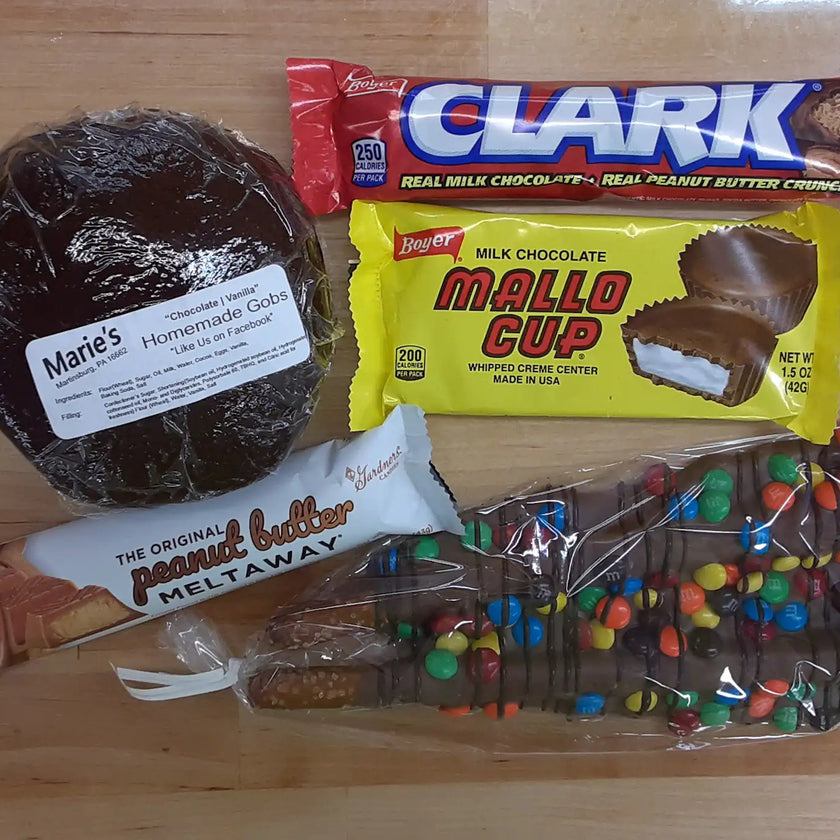 Taste of PA Collection (Clark Cups, Mallo Cups, Chocolate/Vanilla Gob, PB Meltaway & Gourmet Pretzel)
