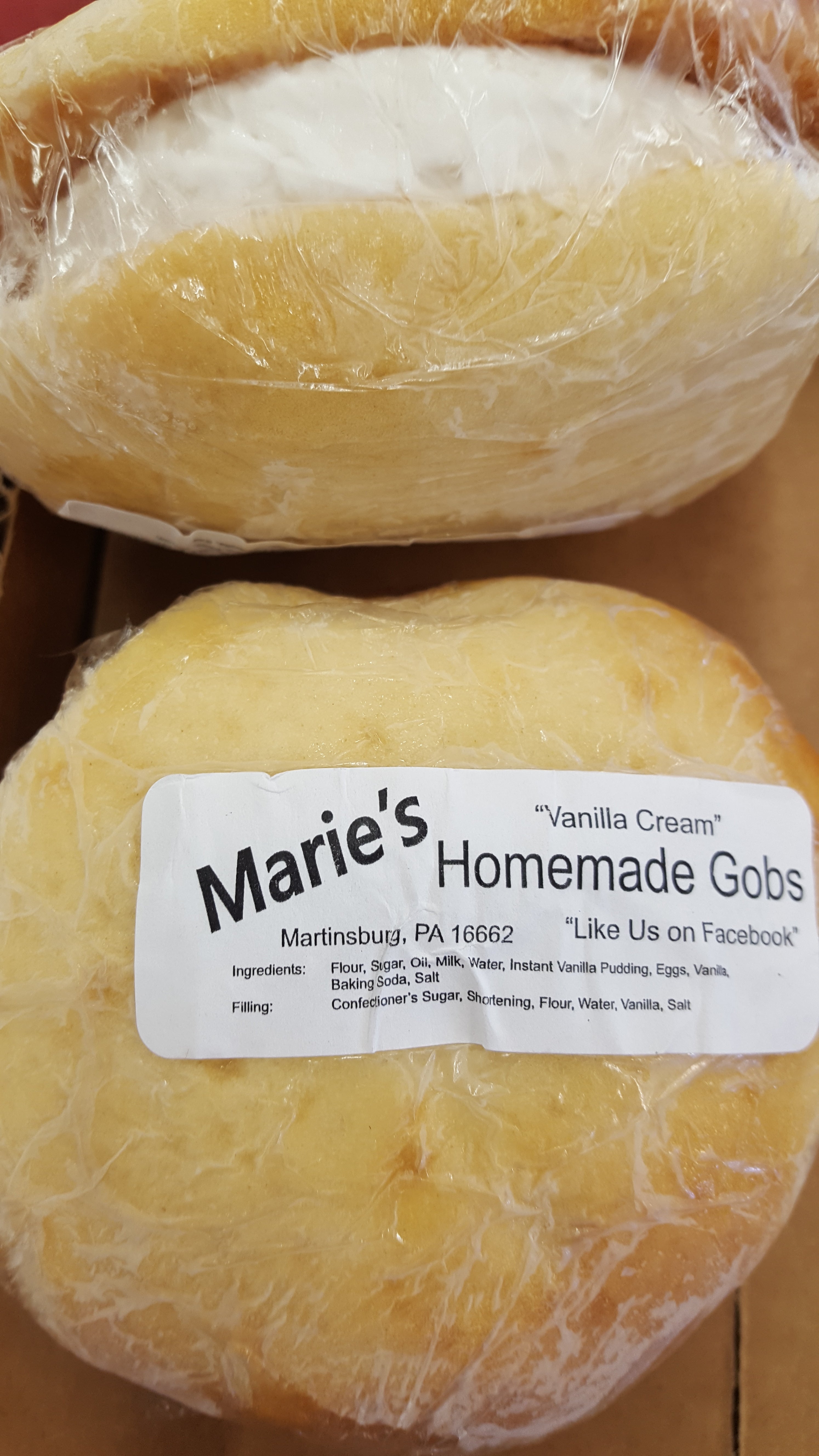 Marie's Homemade Gobs (Box of 6)