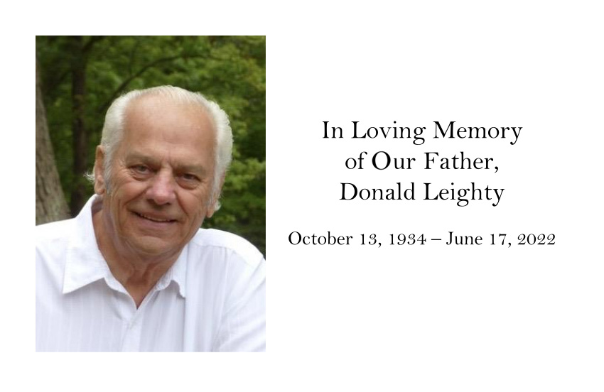 In Remembrance, Don Leighty 1934-2022